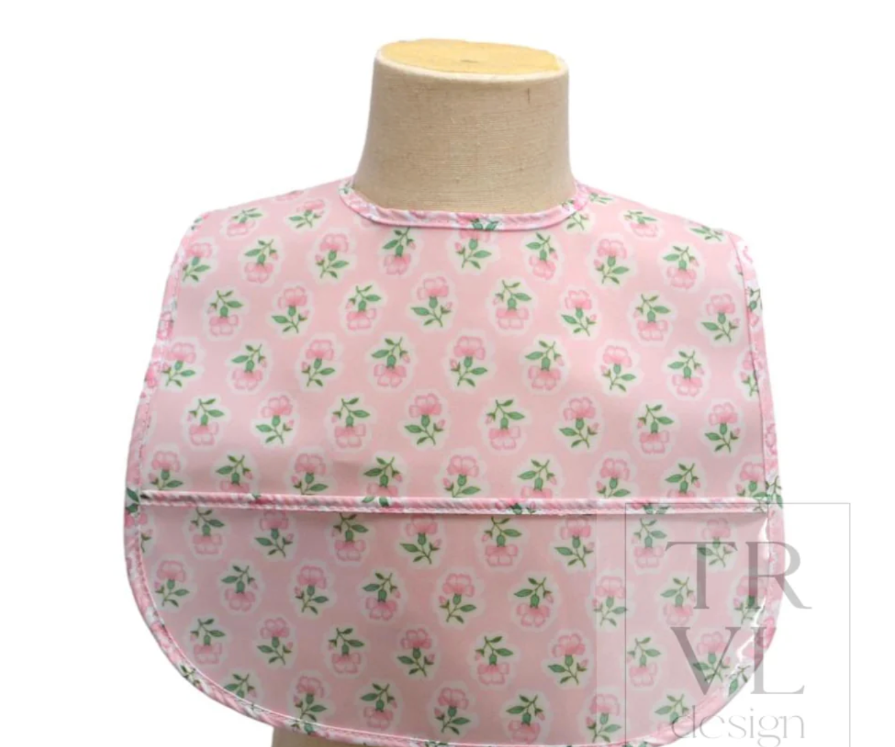 Clean Up Bib - Petite Fleur Pink
