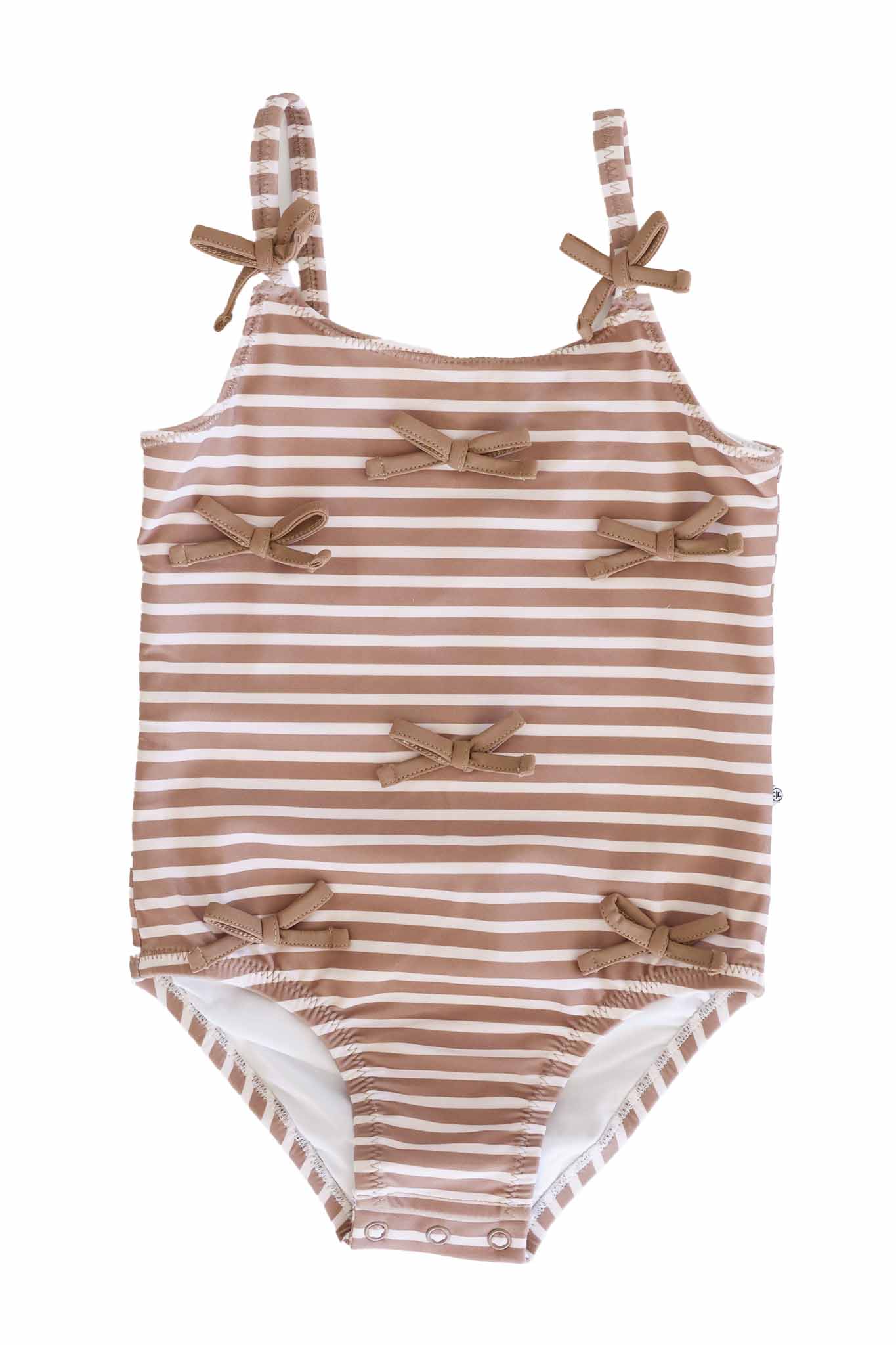 Tiny Bows One Piece | Sandy Stripes