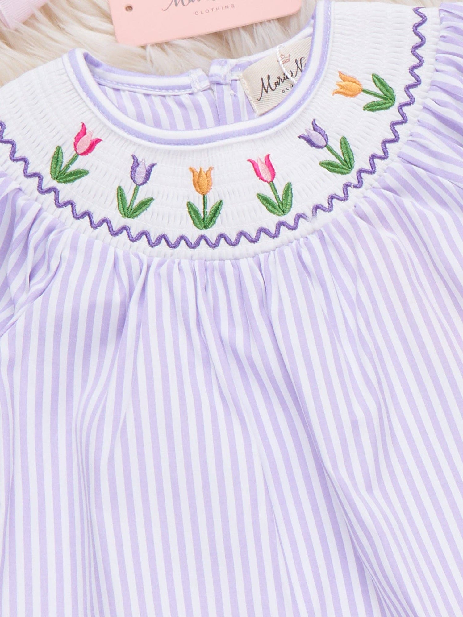 Tulip Smocked Striped Dress