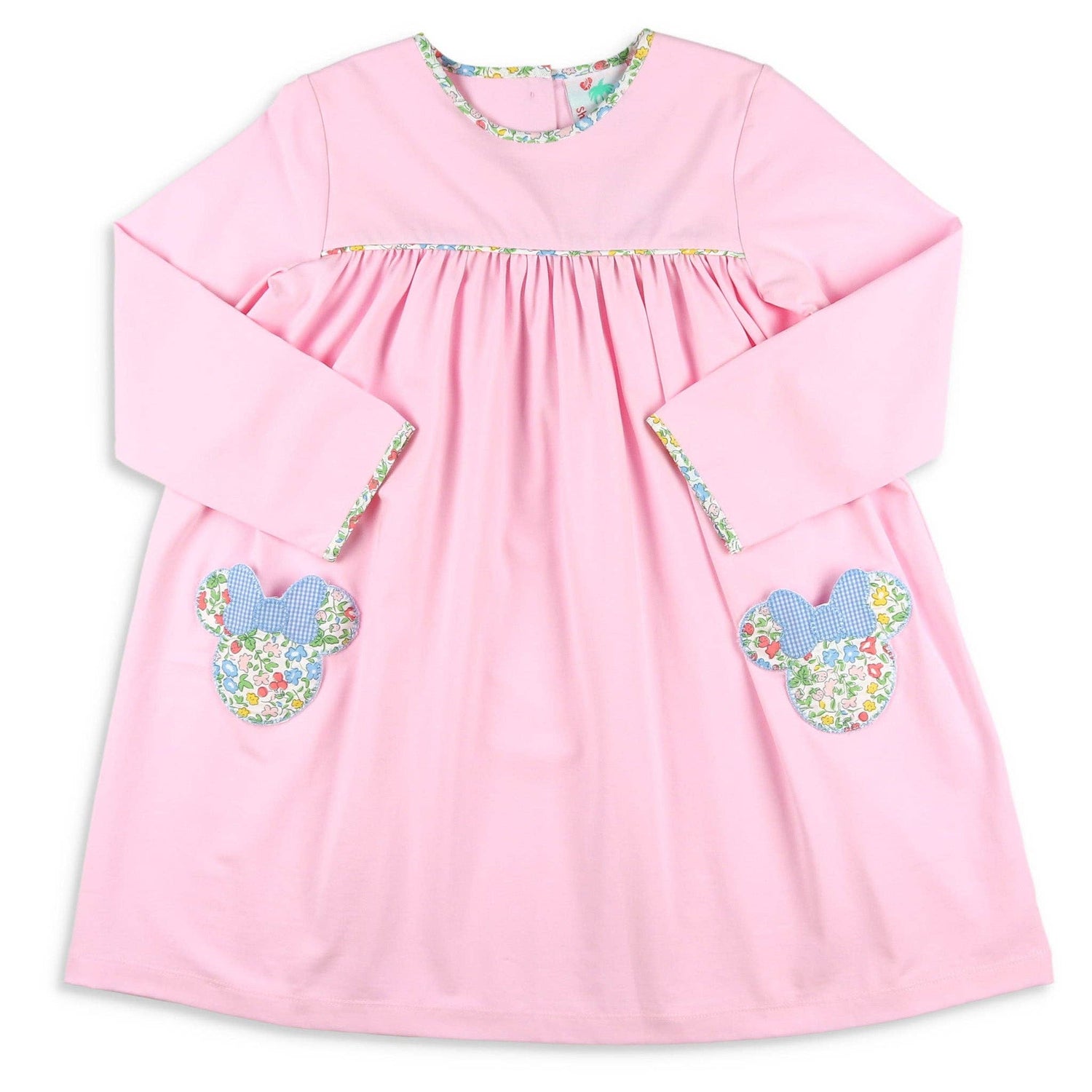Girls Applique Pocket Dress - Magical Mouse