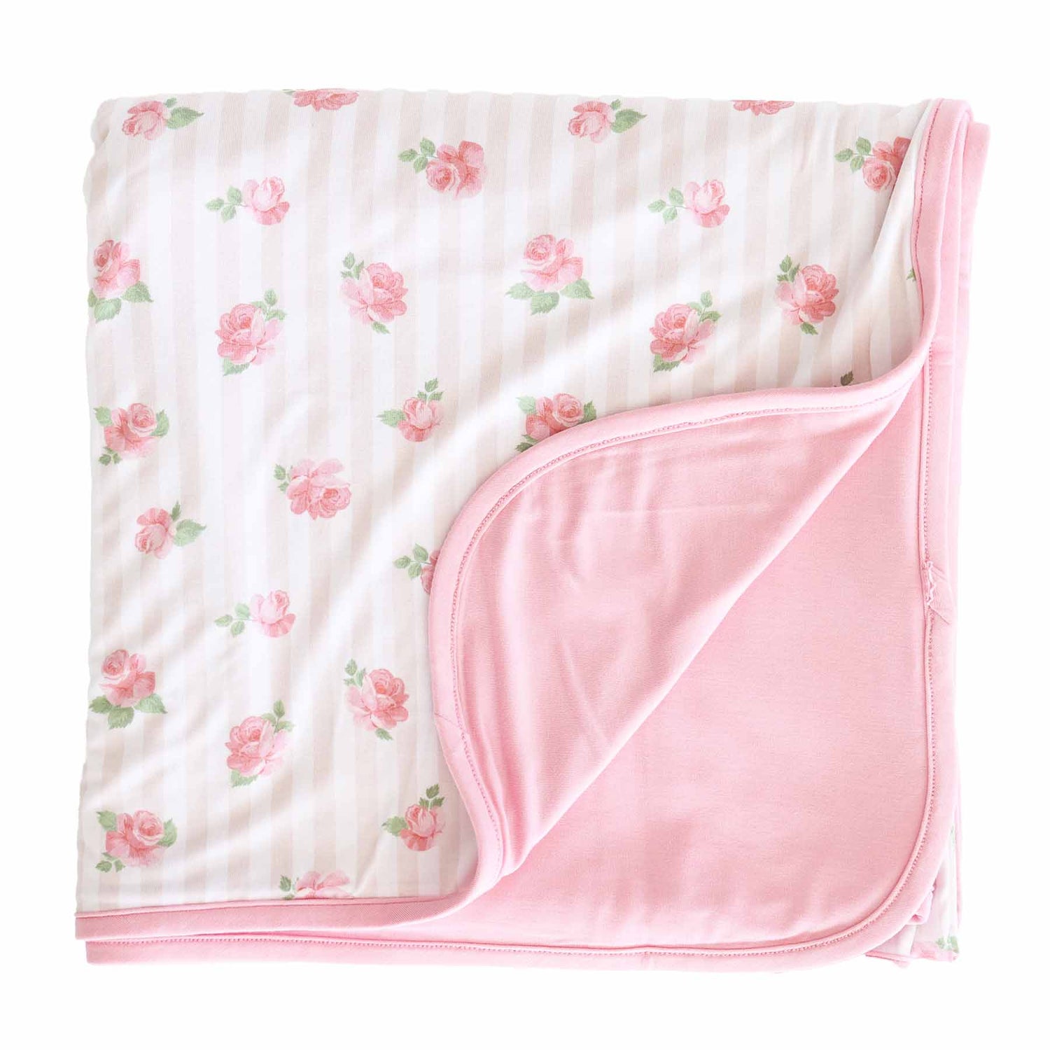 Rosy & Cozy Double Sided Bamboo Blanket