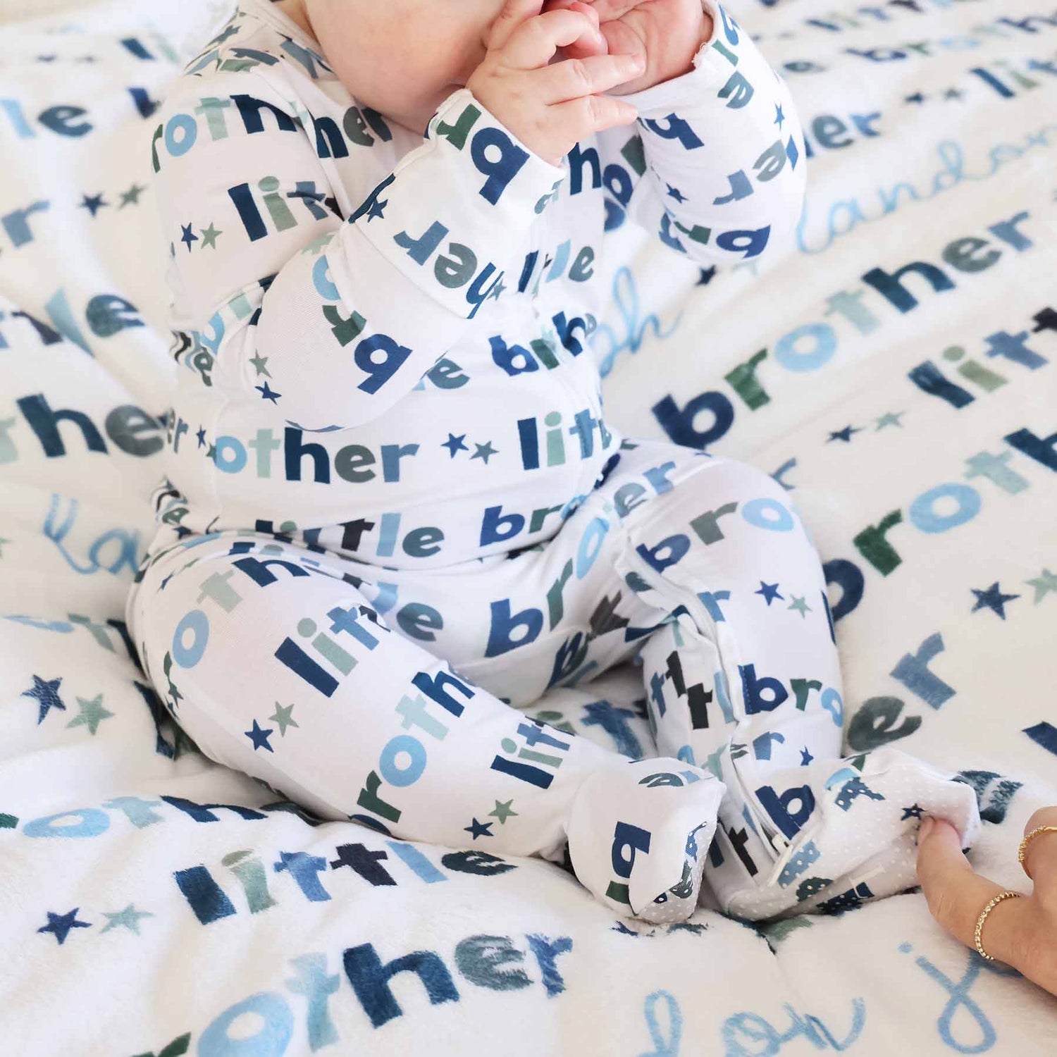 Little Brother Zipper Footie