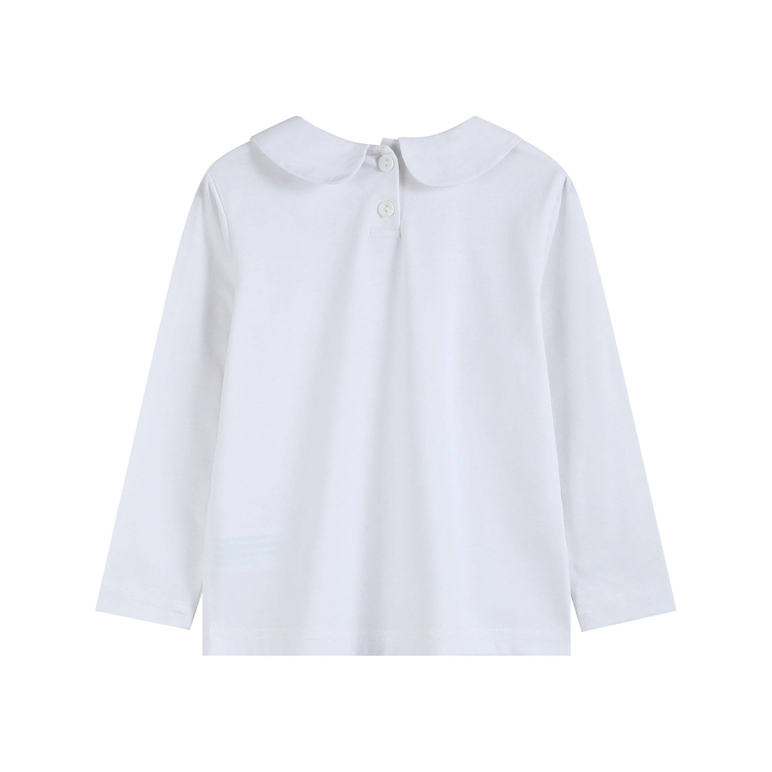 White Cotton Santa Collared Shirt