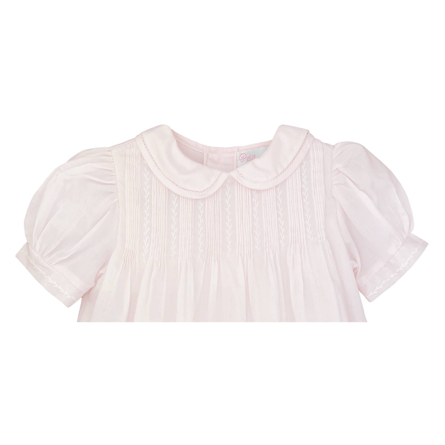 Dress with Pintucks and Featherstitching