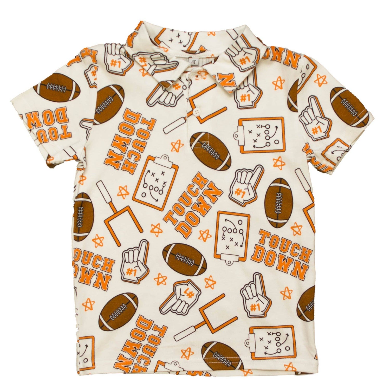 Orange Touchdown Polo