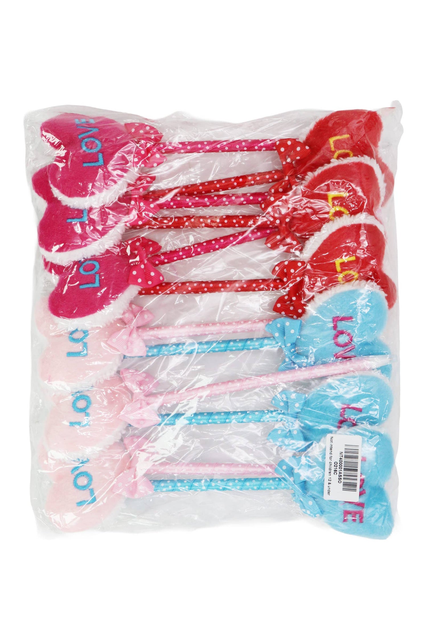 Love Heart Fuzzy Terry Fleece Ballpoint Pen