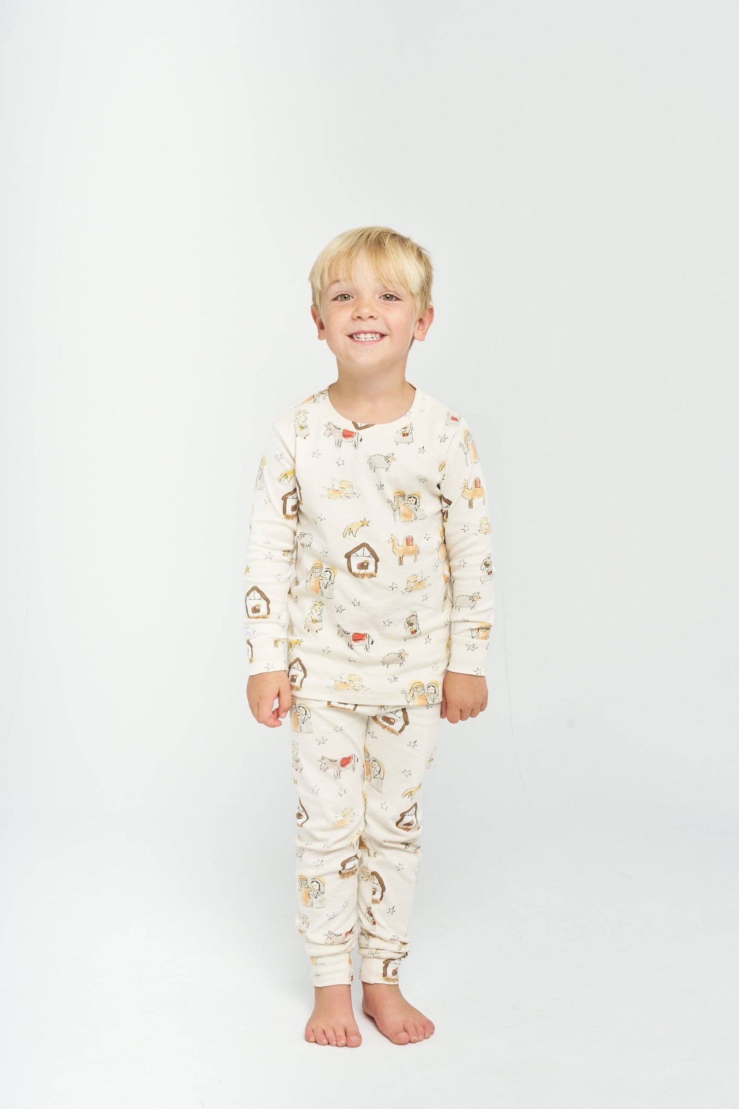 Away in a Manger PJ Long Sleeve Set Cotton