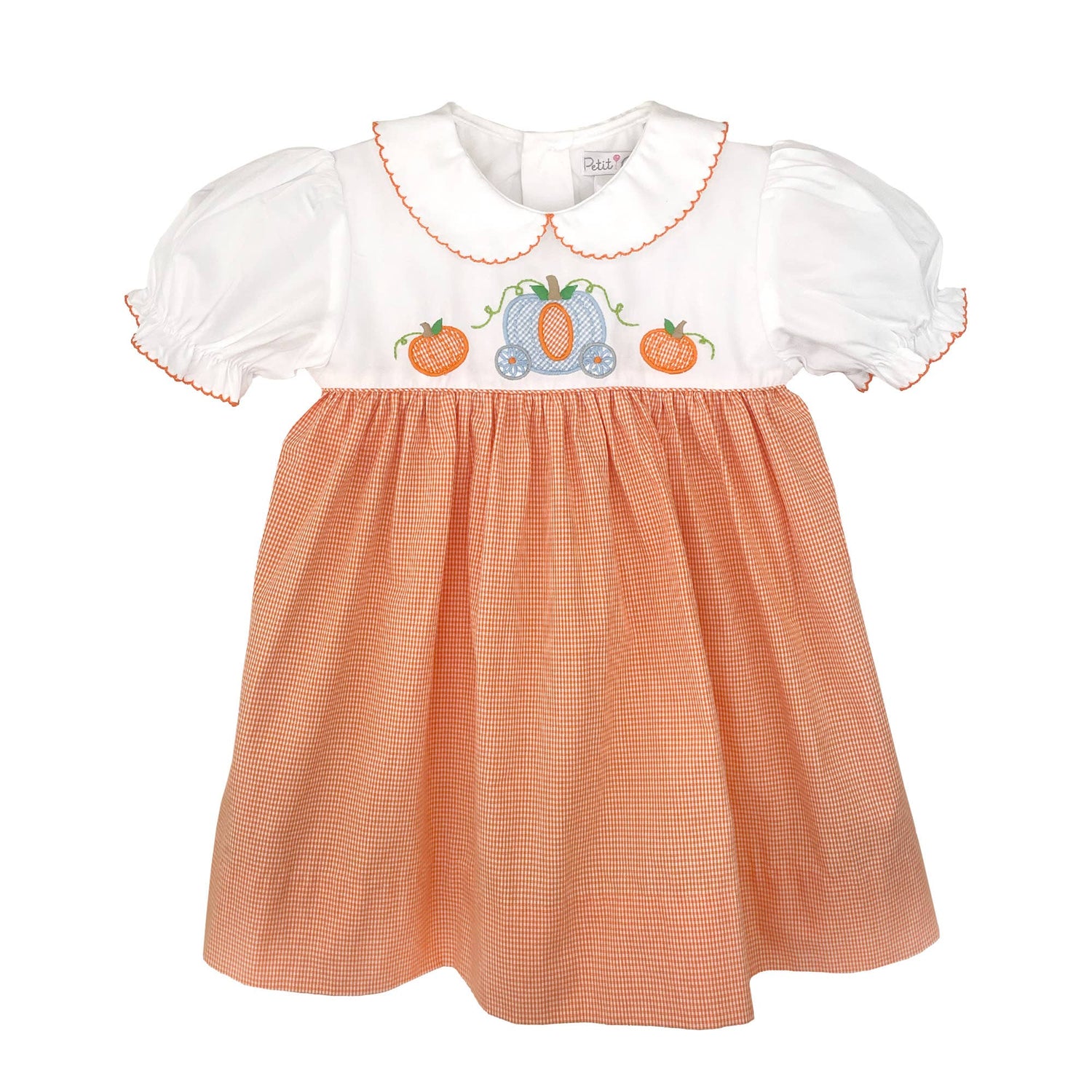 Princess Pumpkin Embroidered Dress