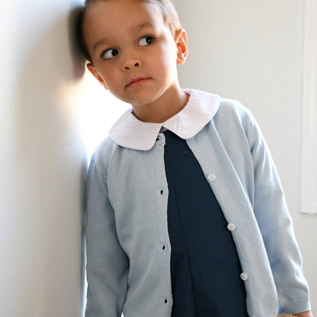 Blue Cardigan Sweater