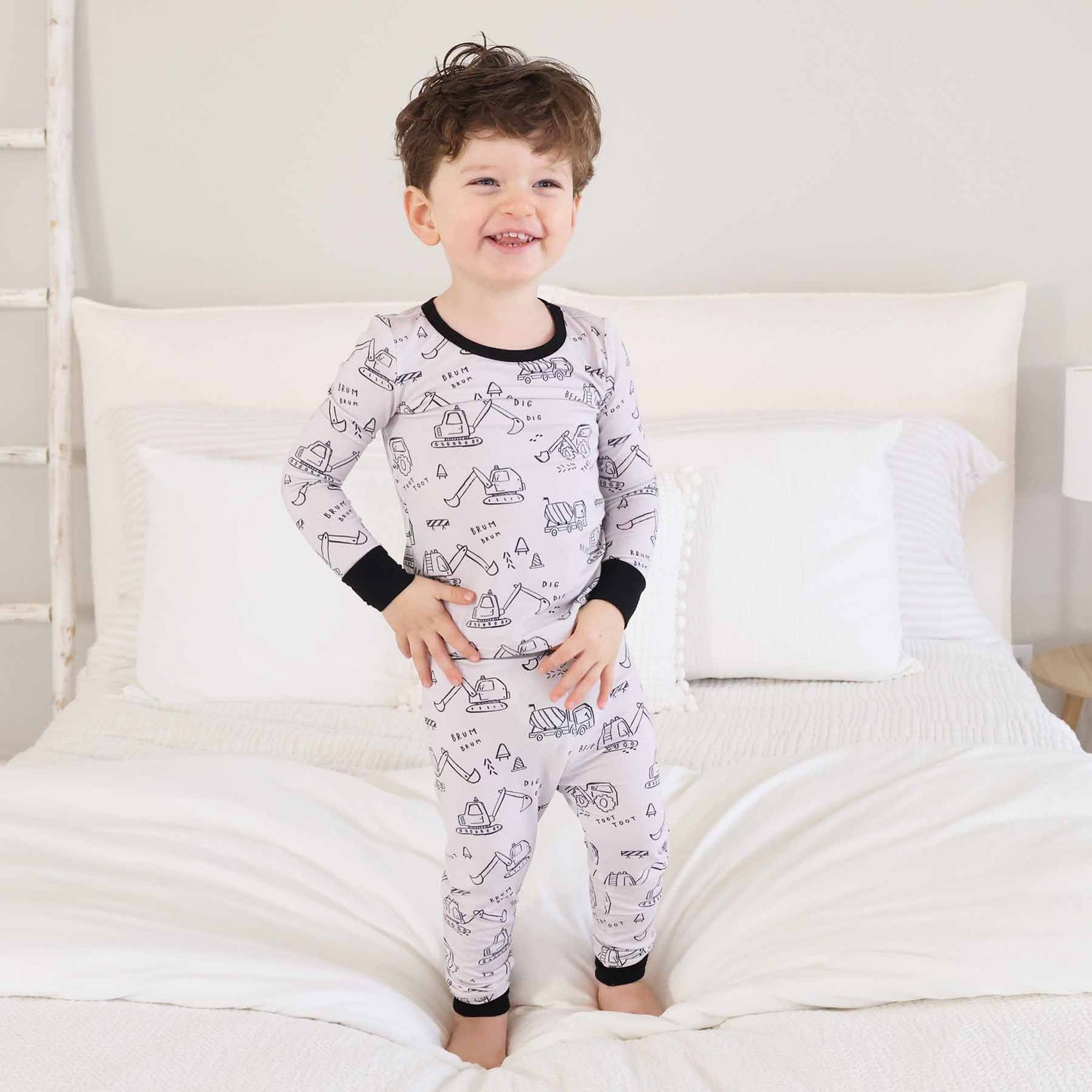 Doodle Dozers Two Piece Pajama Set