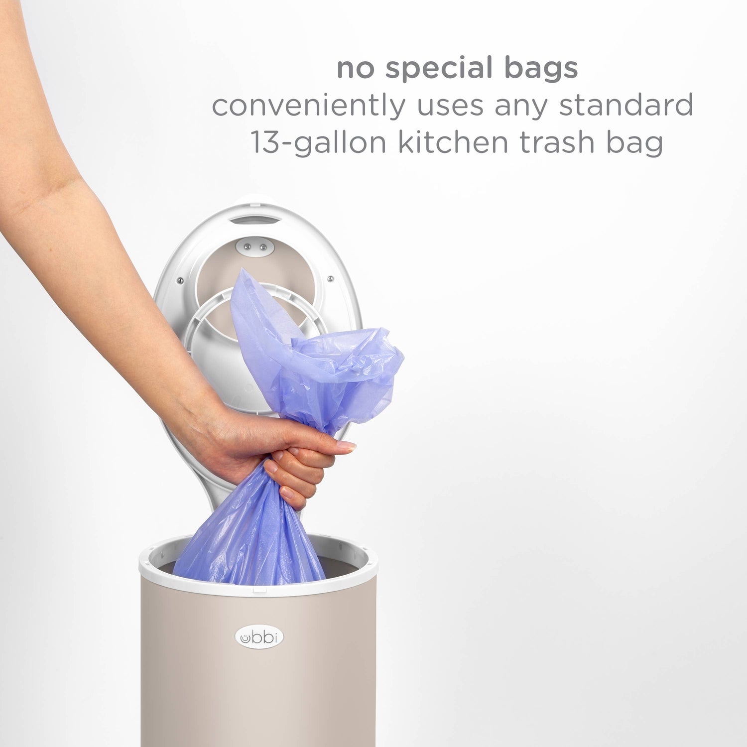 Taupe Diaper Pail