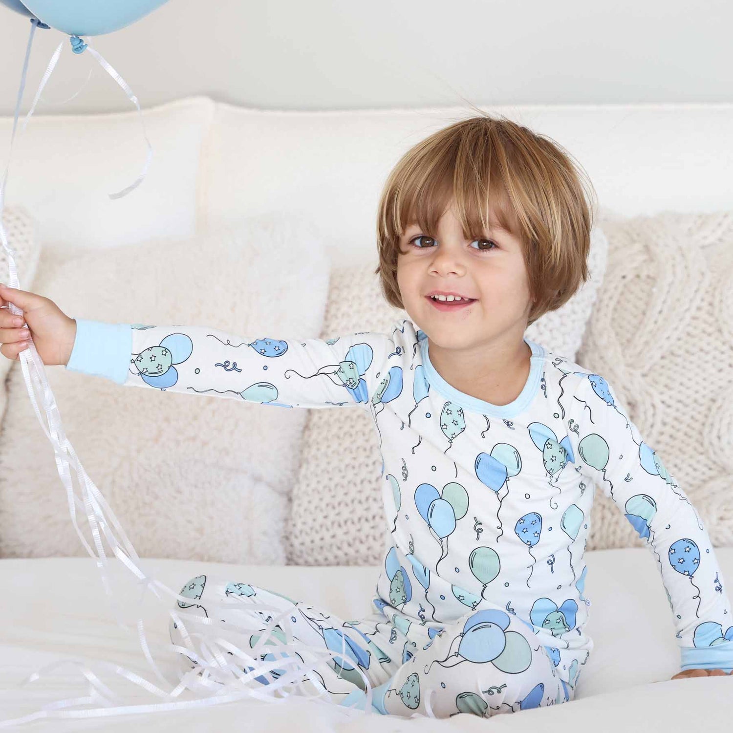 Party Time Two Piece Pajama Set | Blue