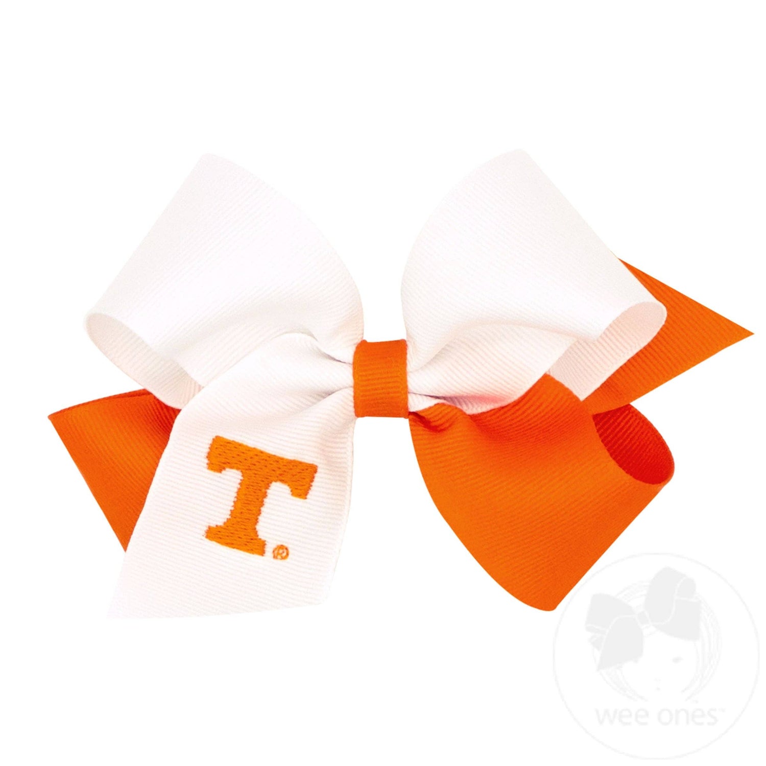 Tennessee Medium Two-tone Embroidered Hair Bow