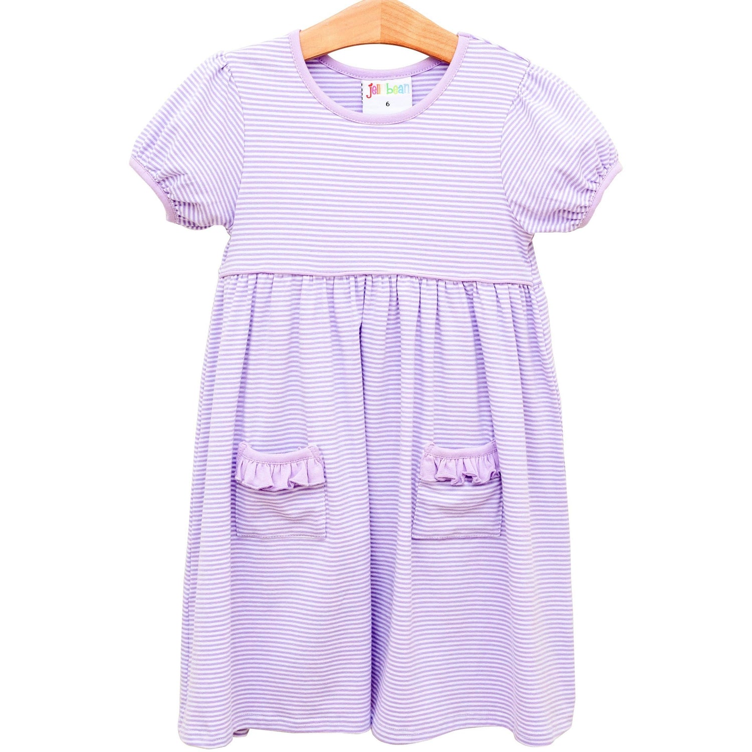 Kate Dress- Lavender Stripe