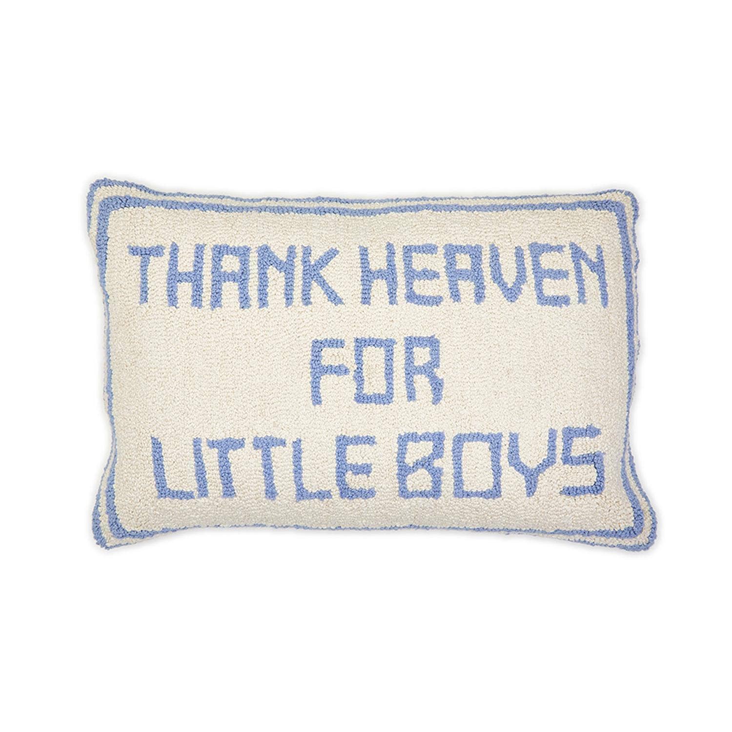 Thank Heaven Embroidery Decorative Throw Pillow