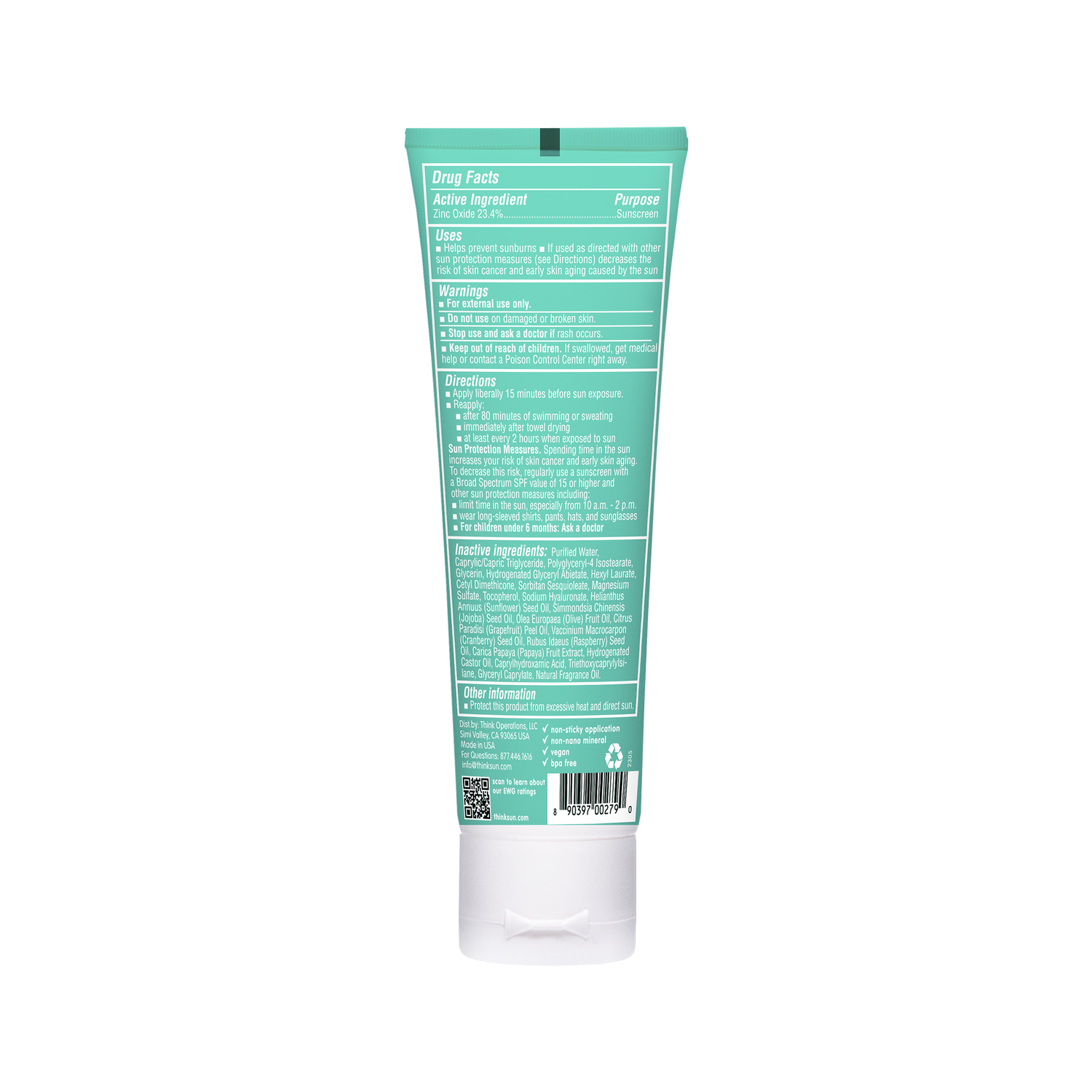 Think Kids SPF 50 Sunscreen 3 oz