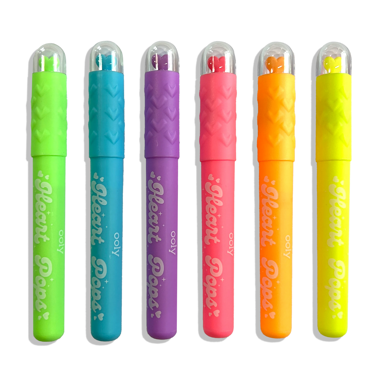 Heart Pops: Neon Highlighters (Set of 6)