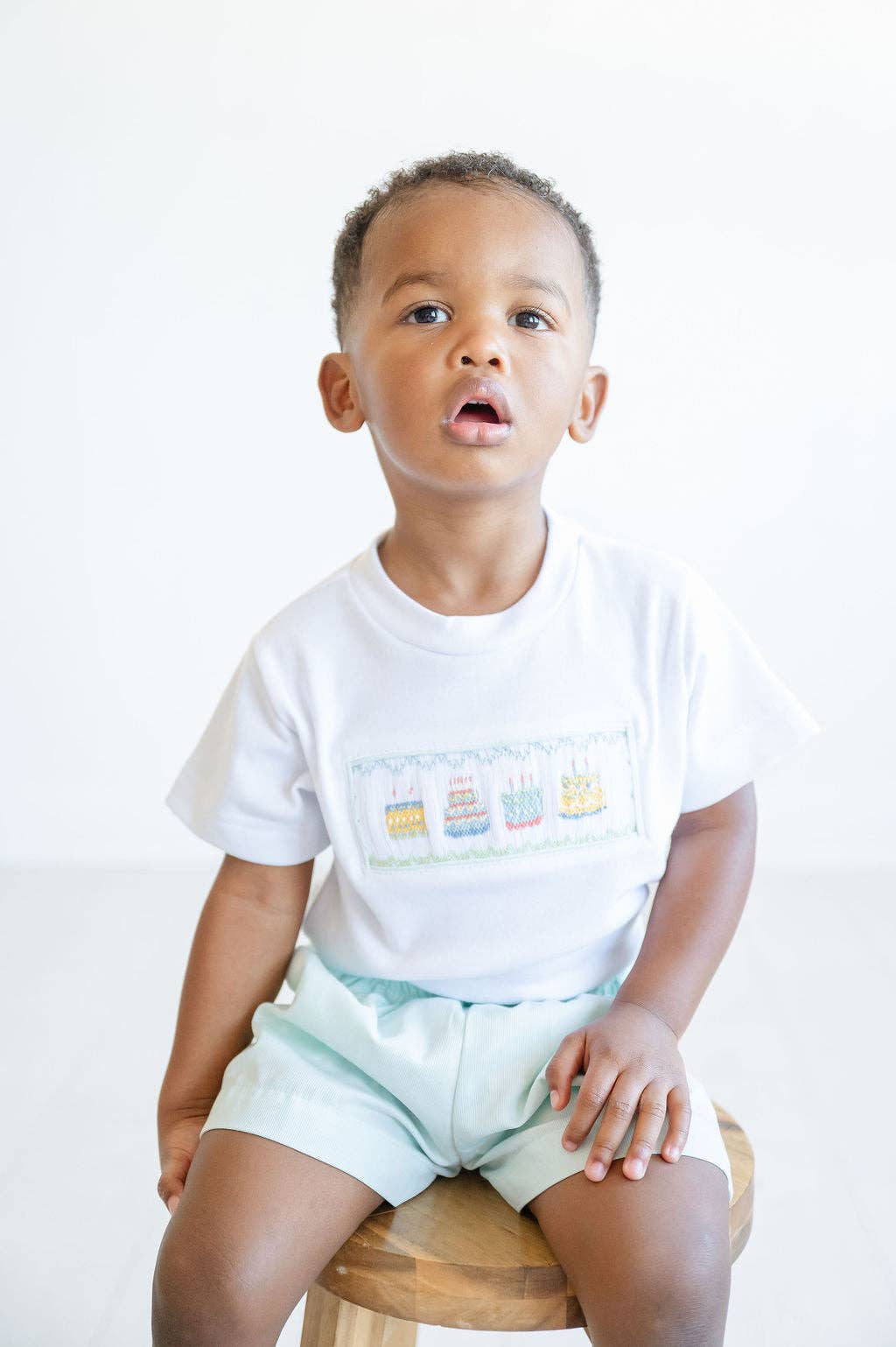 Mint Green Birthday Boy Beau T-Shirt/Shorts Set