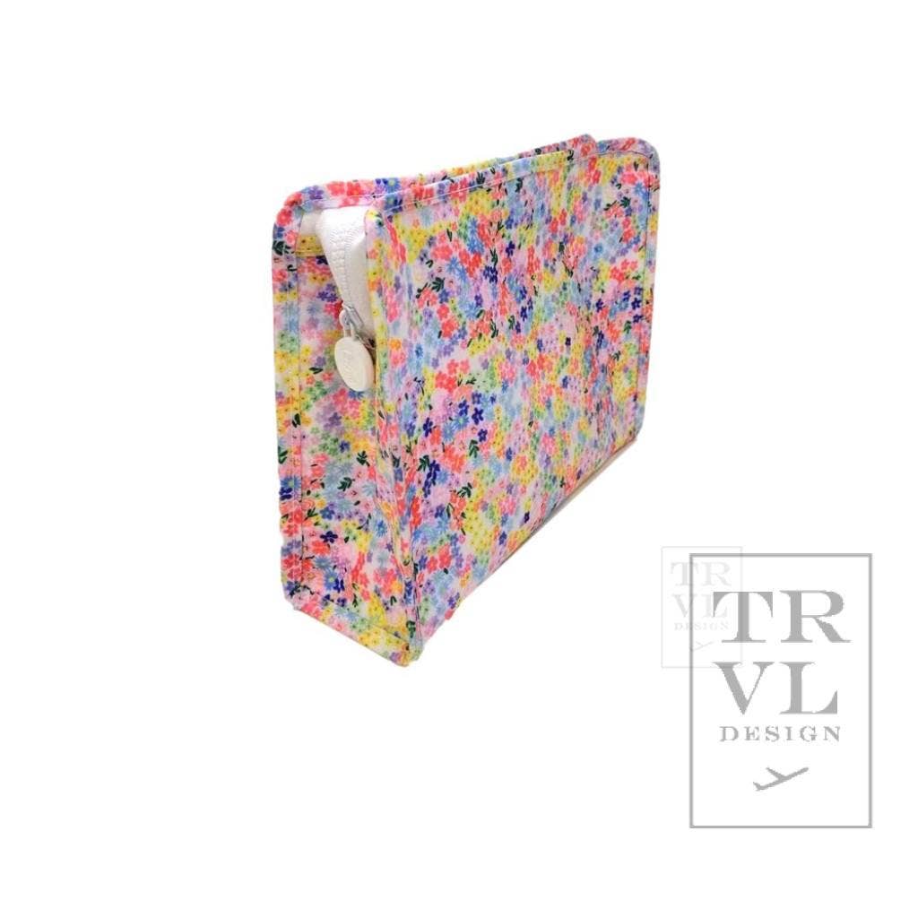 ROADIE LARGE Zip Pouch - MEADOW FLORAL