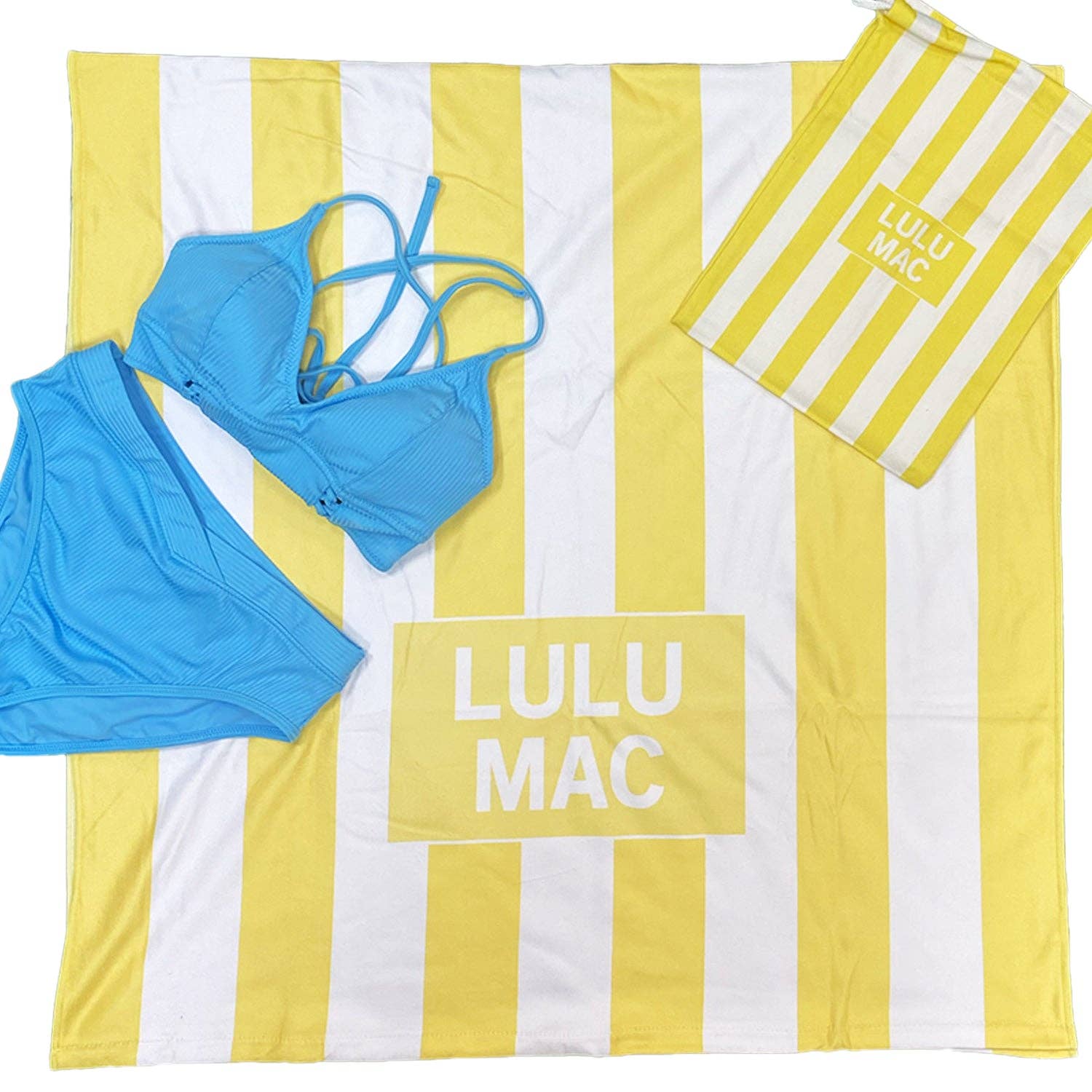 BT1413-Yellow Darby Beach Towel