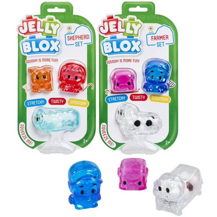Jelly Blox Farm Friends, Sensory-Friendly Toy, Ages 2+