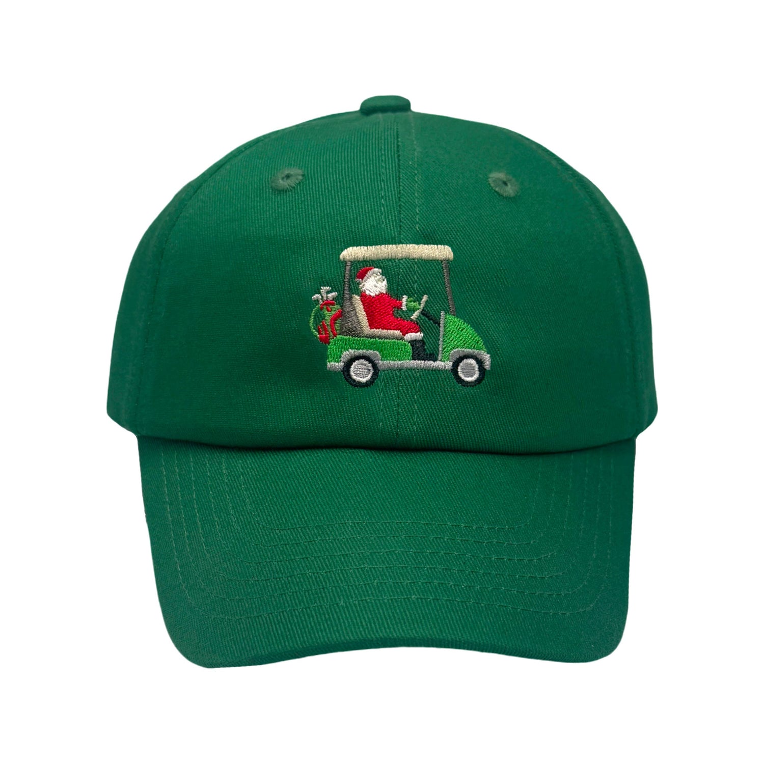 Santa Golf Cart Baseball Hat (Baby-Adult)