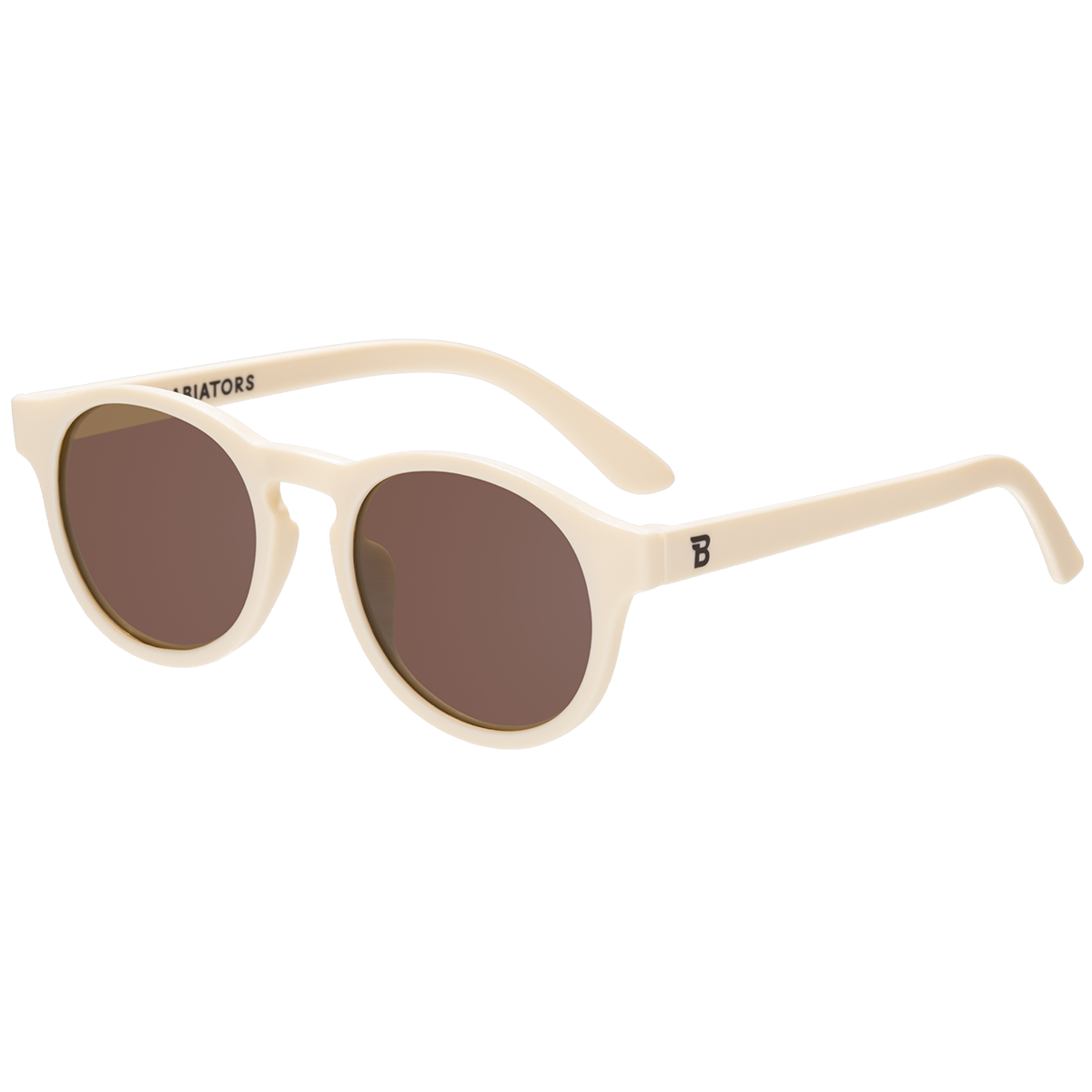 Baby &  Kids Sweet Cream Keyhole Sunglasses with Amber Lens
