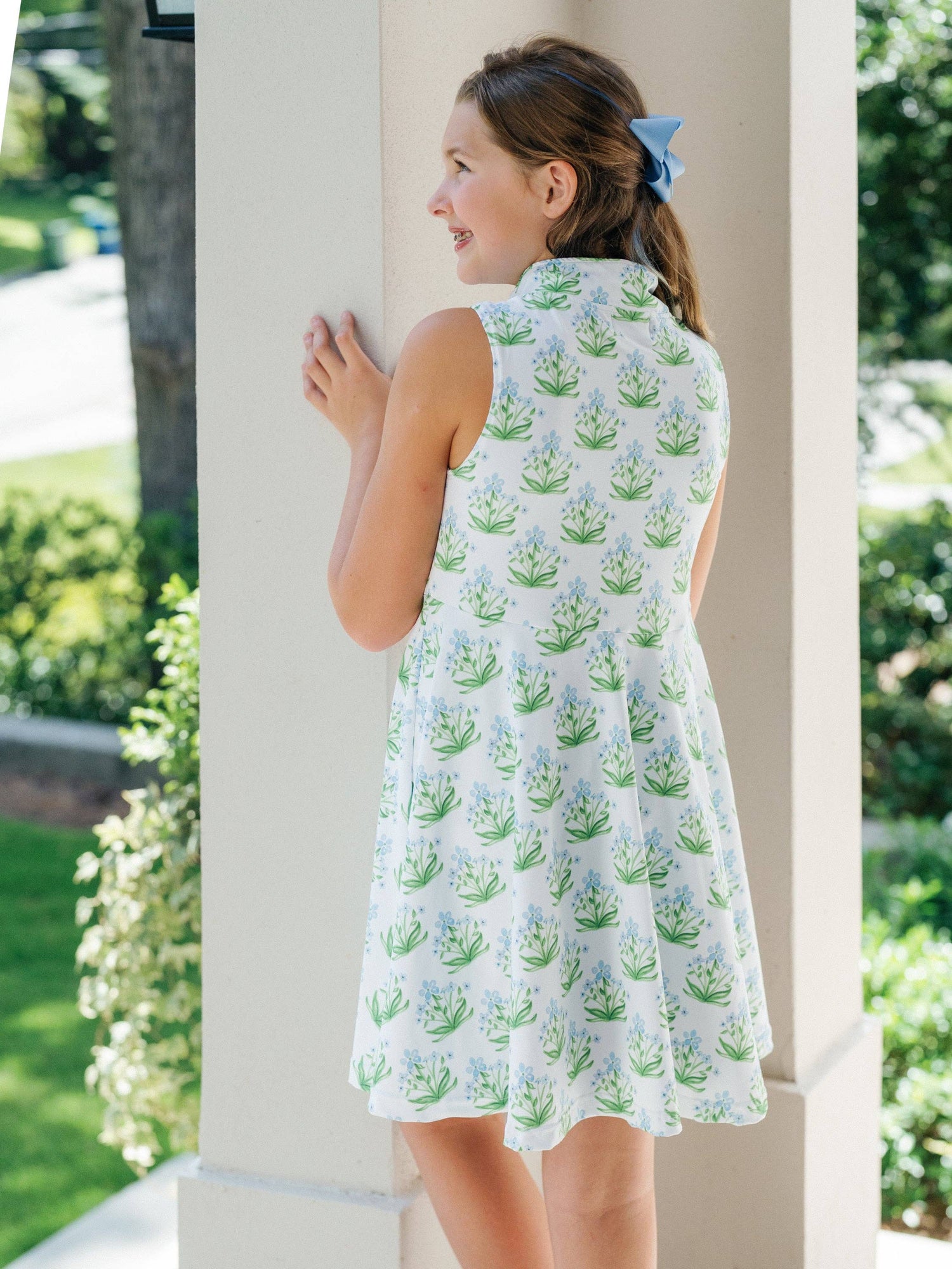 Reese Tennis Dress in Blue Bouquet