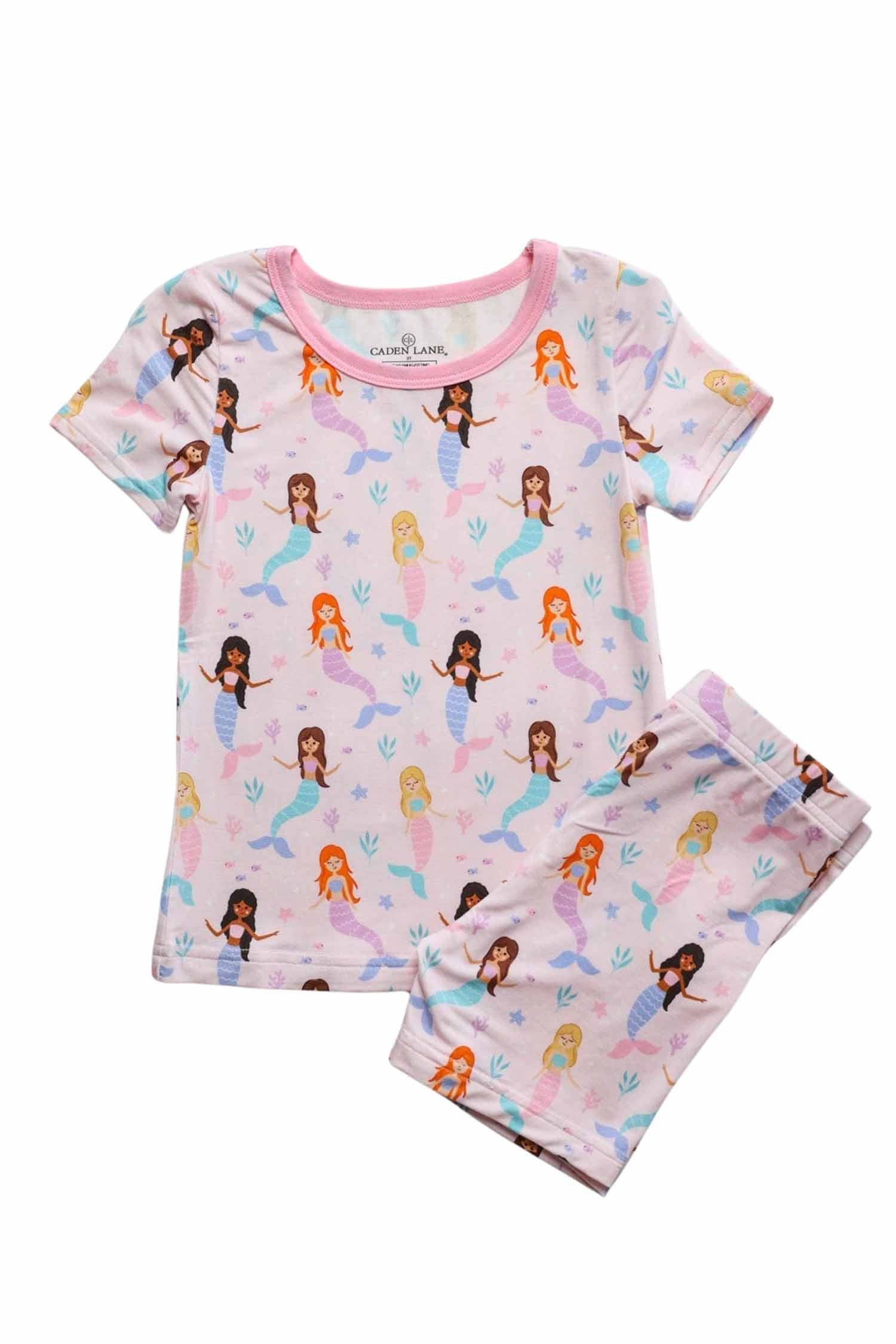 Two Piece Short Pajama Set | Let's Be Mermaids