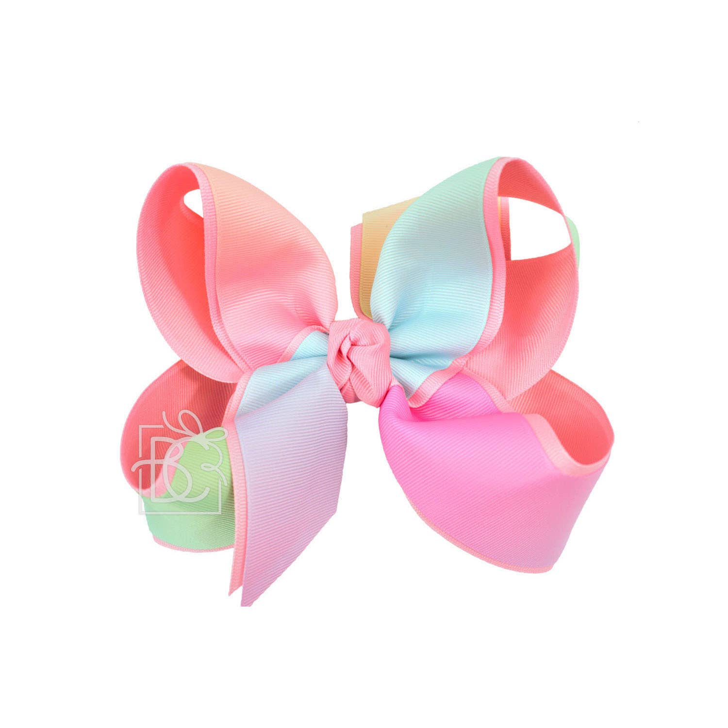 LAYERED RAINBOW BOW ON CLIP