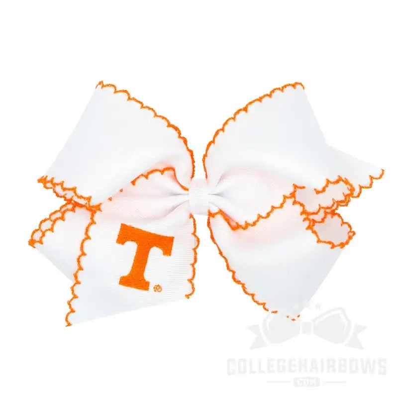 Tennessee King Moonstitch Embroidered Hair Bow