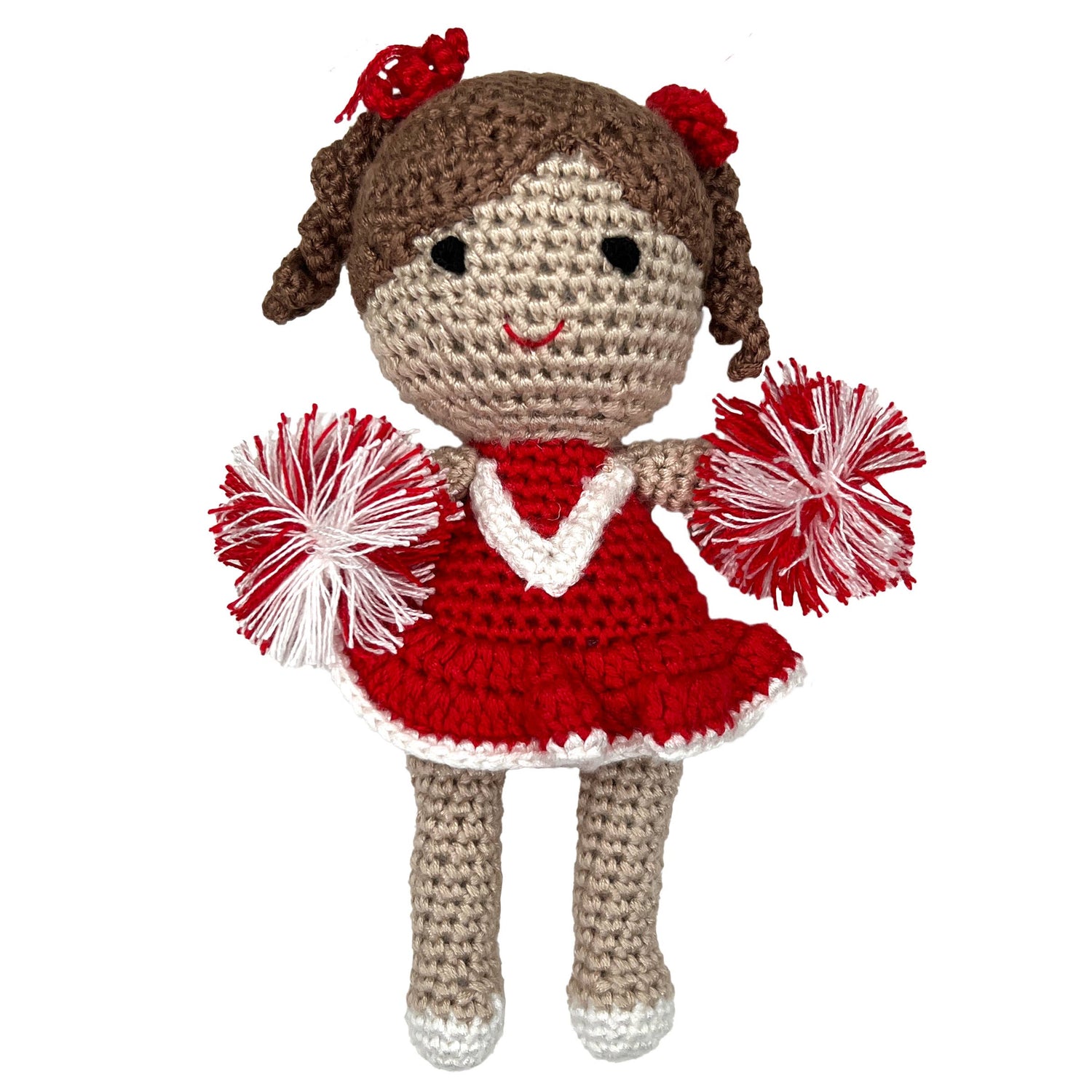 Cheerleader Bamboo Crochet Rattles