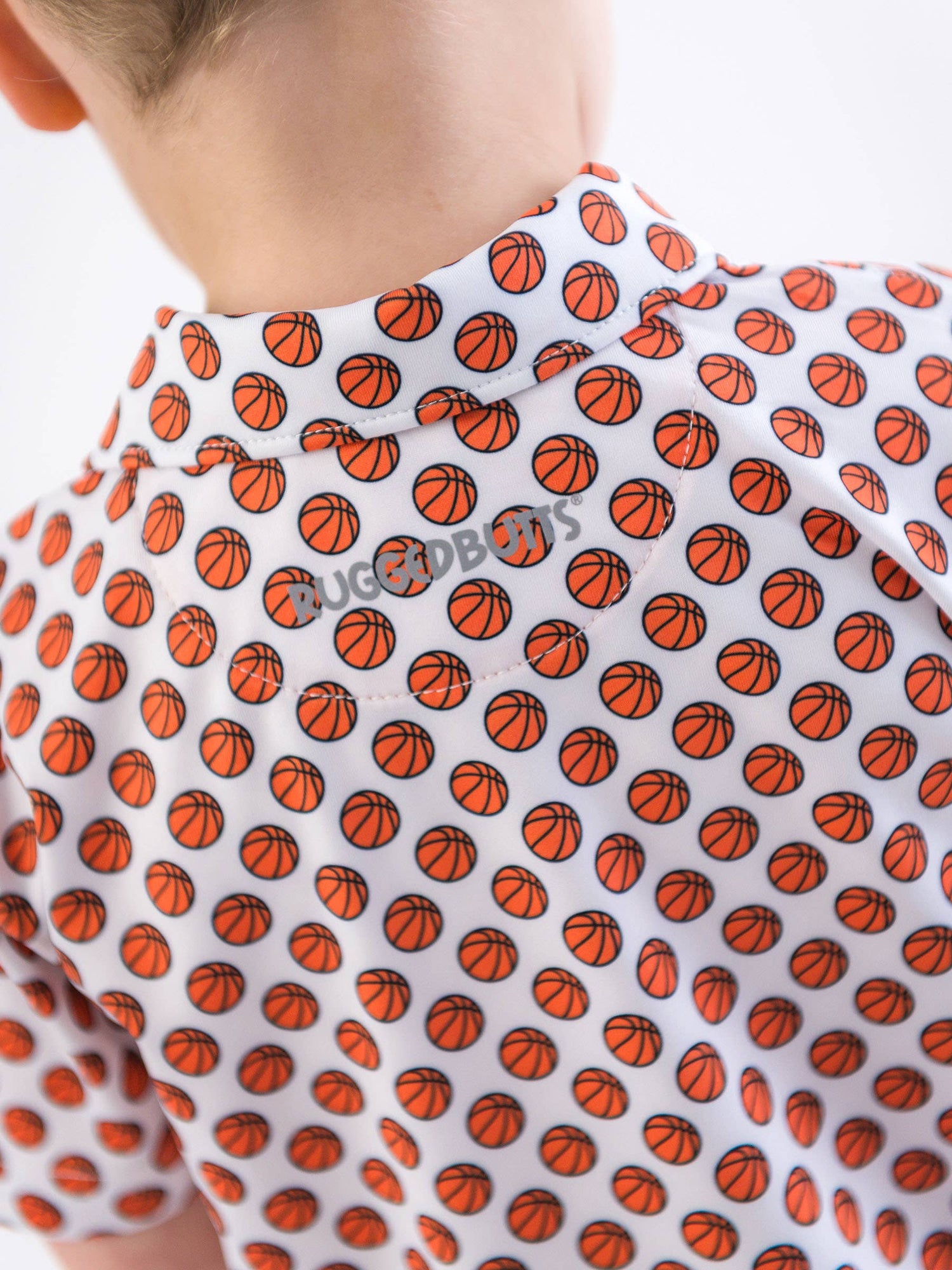 Boys Basketball Madness Knit Short Sleeve Performance Polo