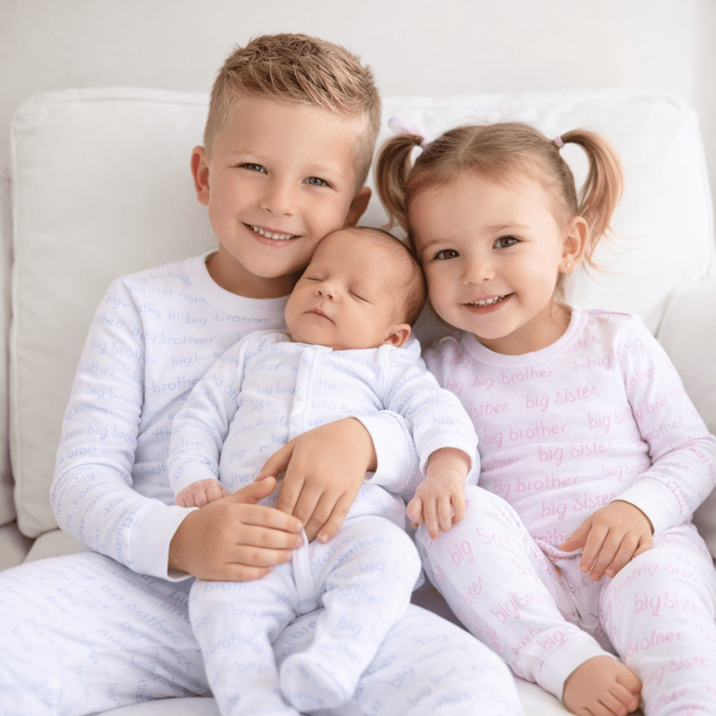Little Brother Footie – Baby Boy Pima Cotton Newborn Outfit