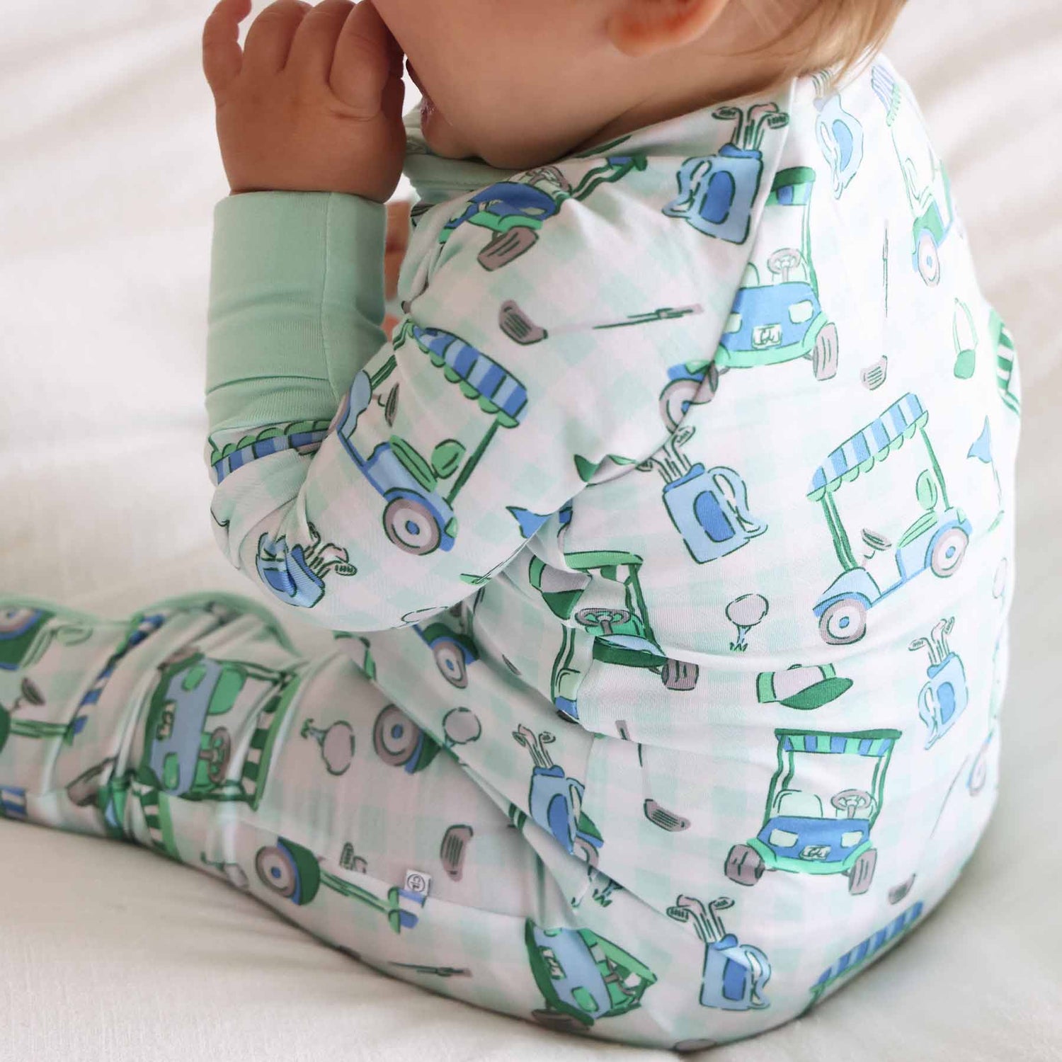 Birdie Babes Convertible Zip Romper | Green