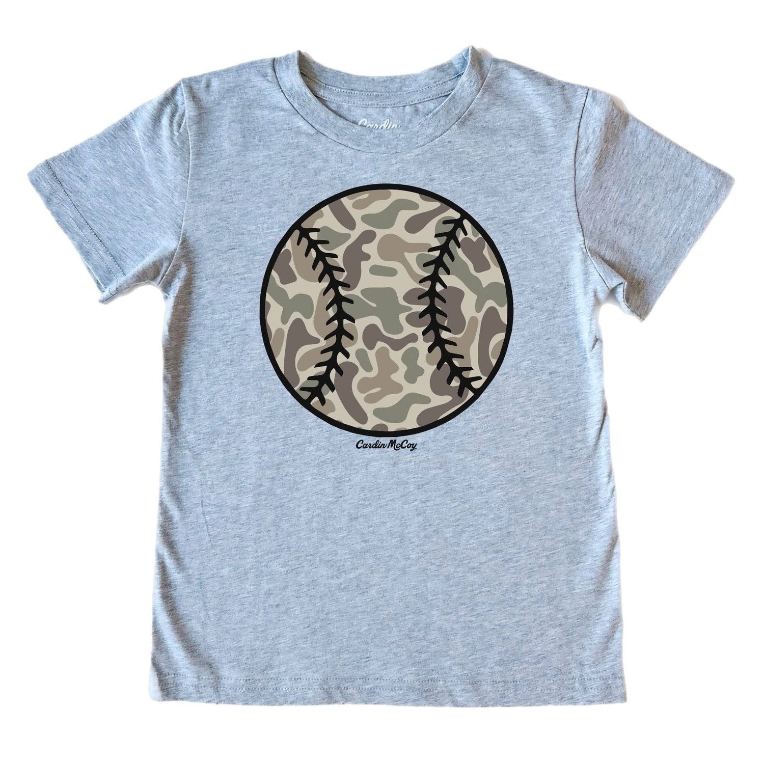 Kids' Camo Baseball Front Short-Sleeve Tee