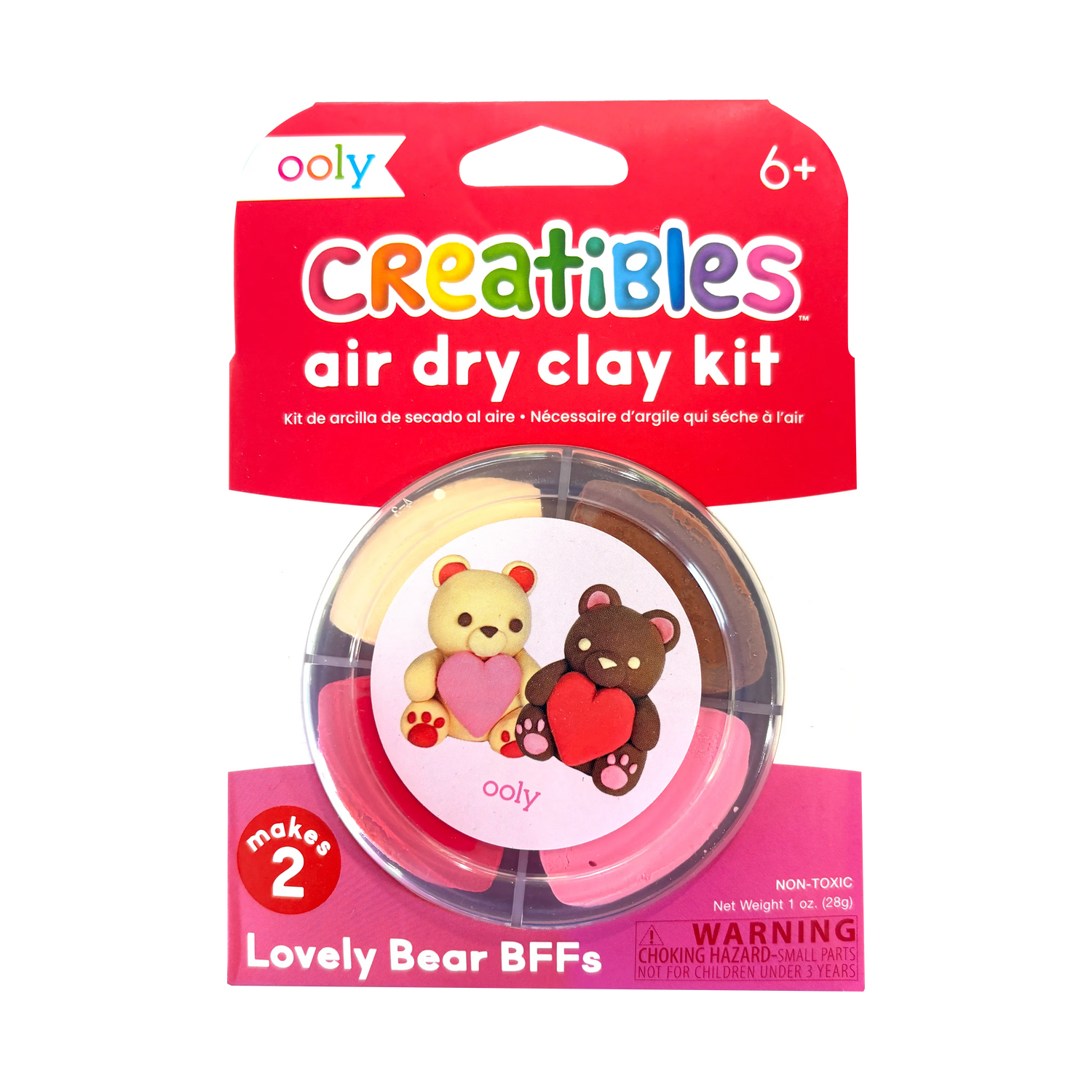 Creatibles: Air Dry Clay BFFs Kit - Lovely Bears (Set of 4 C