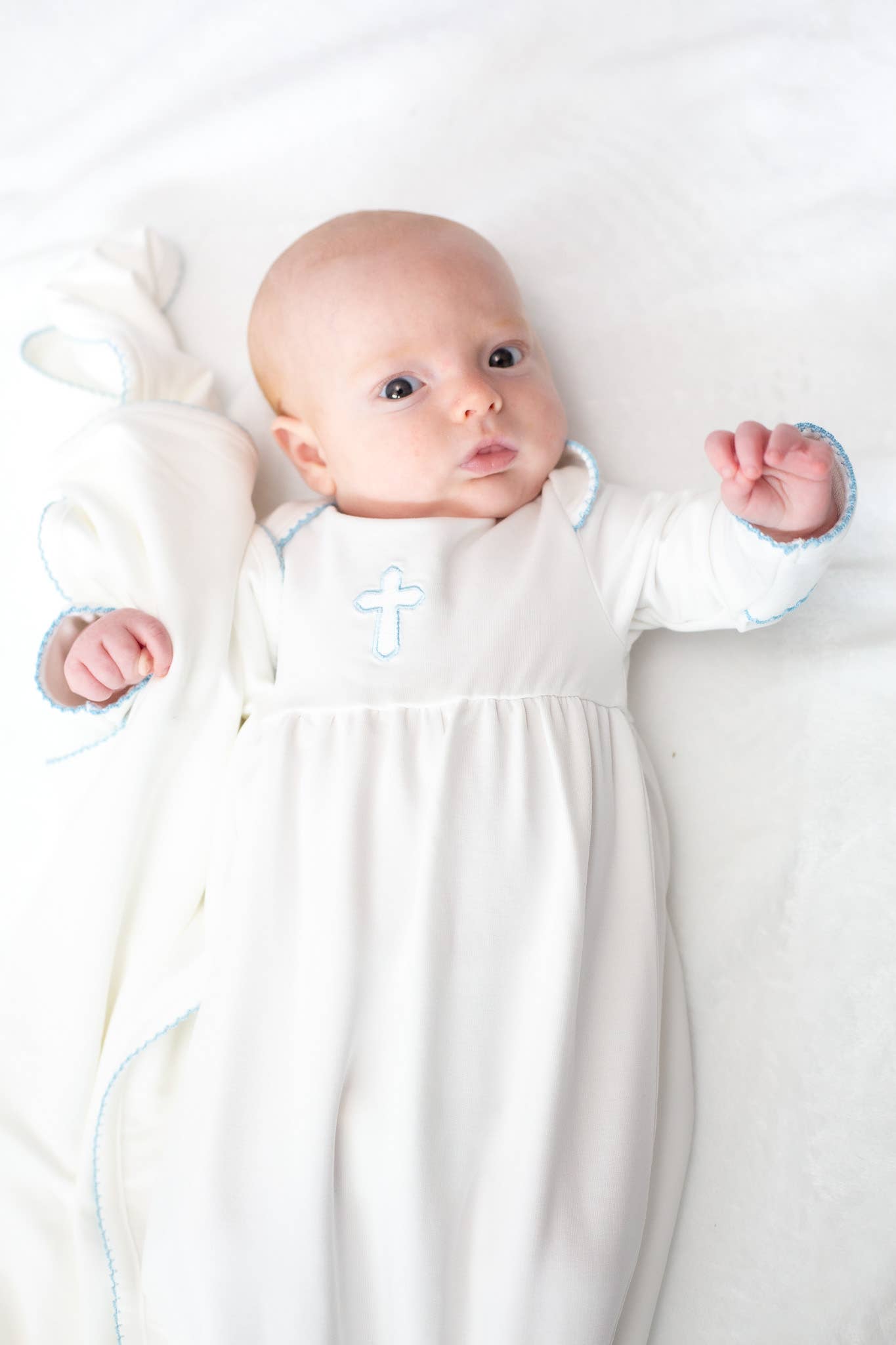 Blue Cross (Easter/Baptism/Christian) Infant Gown