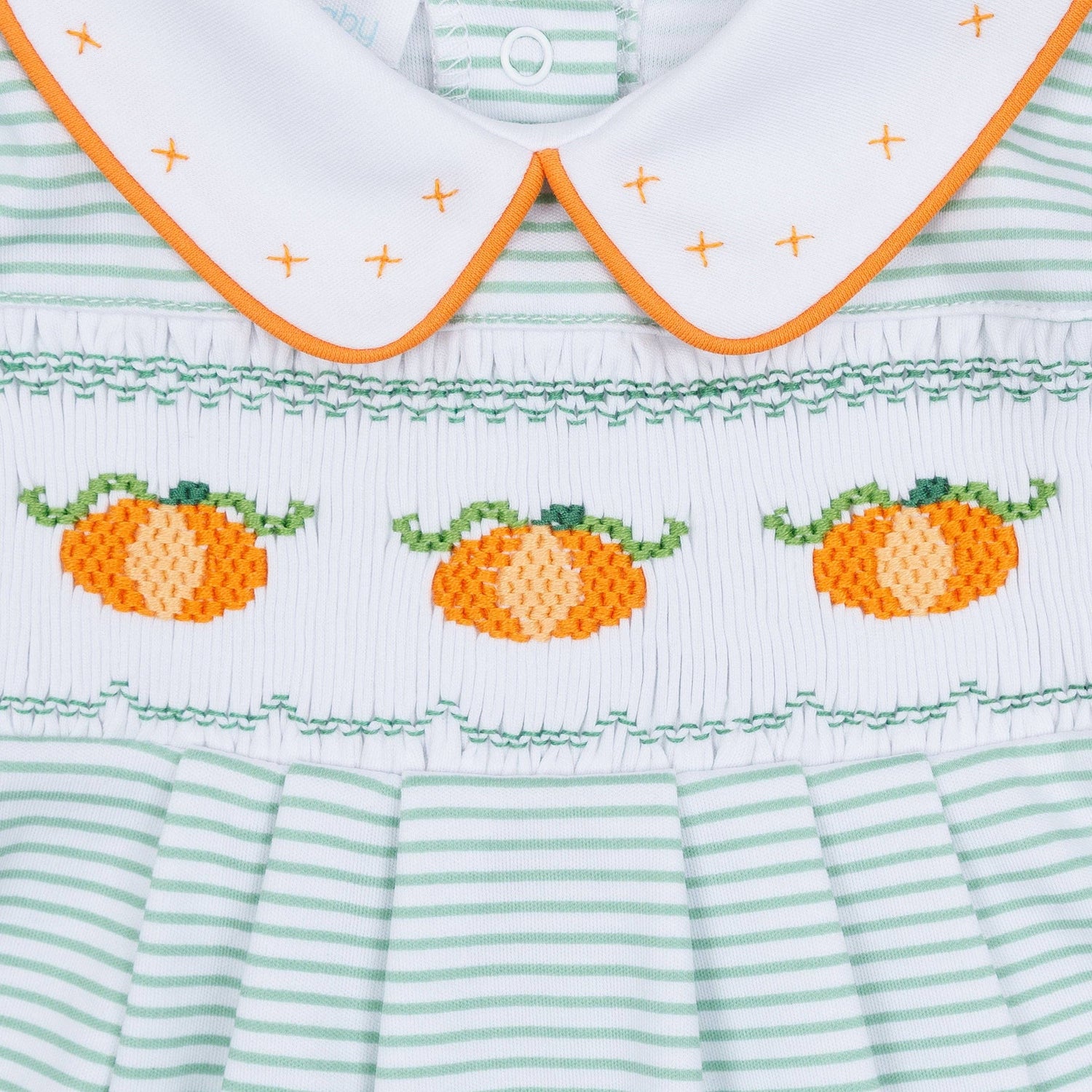 Lil' Pumpkin Classics Smocked Long Sleeve Boy Bubble