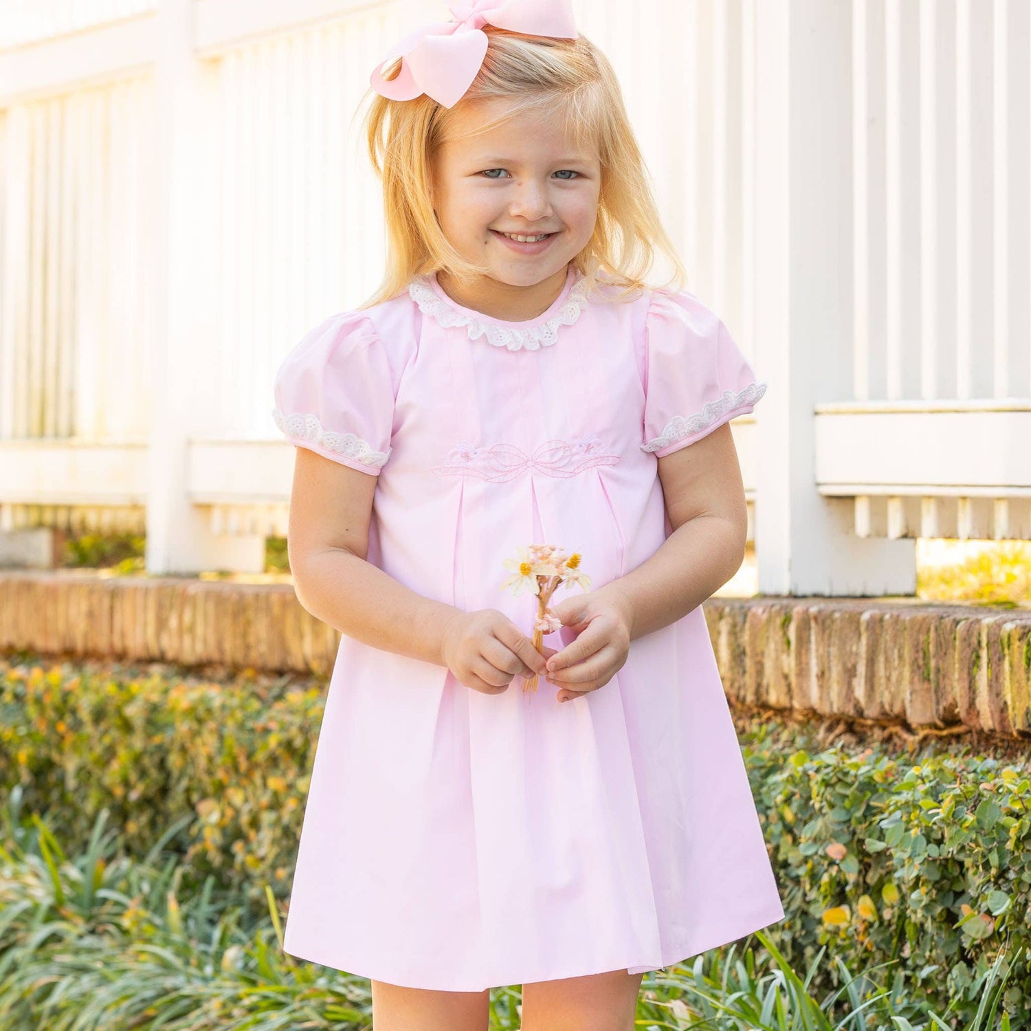 Pink Petal Bow Dress
