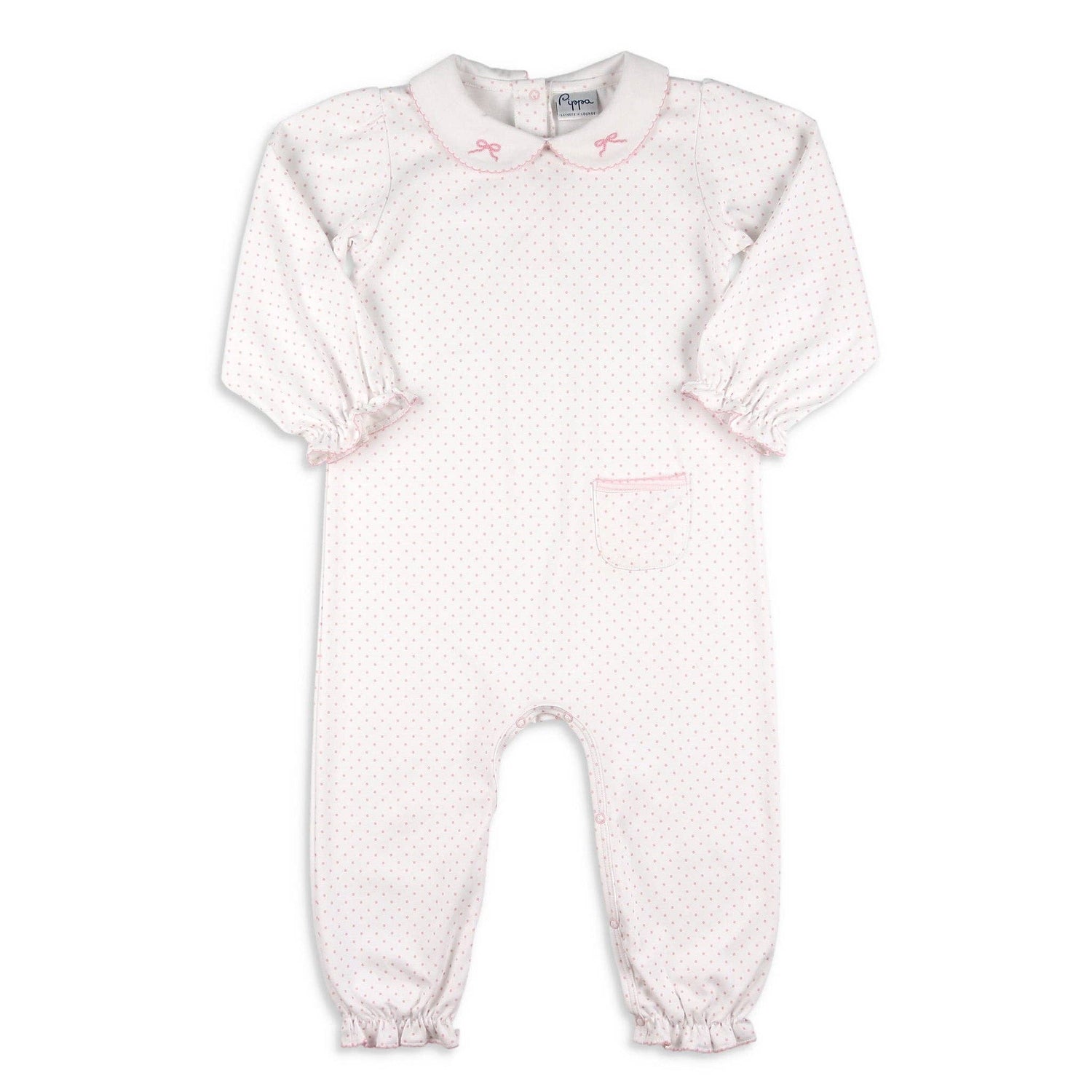 Girls Pima Romper - Bows