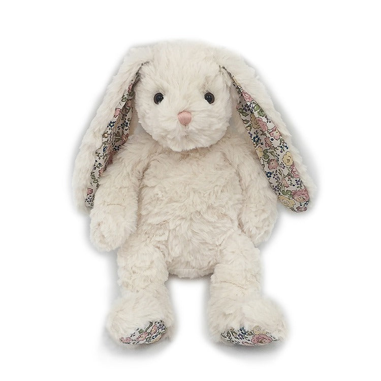 FAITH CREAM FLORAL BUNNY PLUSH TOY